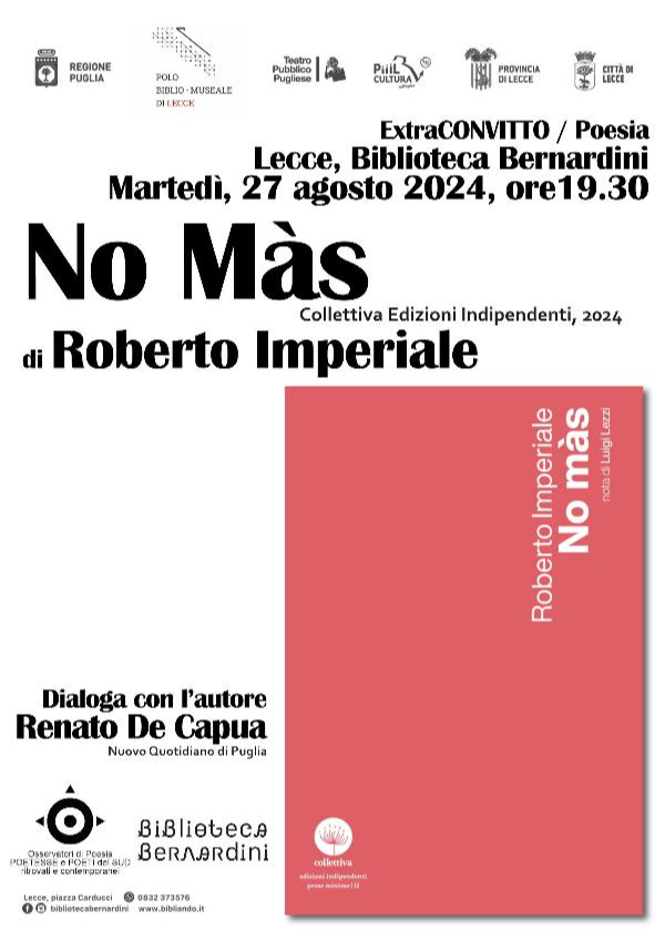 "NO MAS" DI ROBERTO IMPERIALE